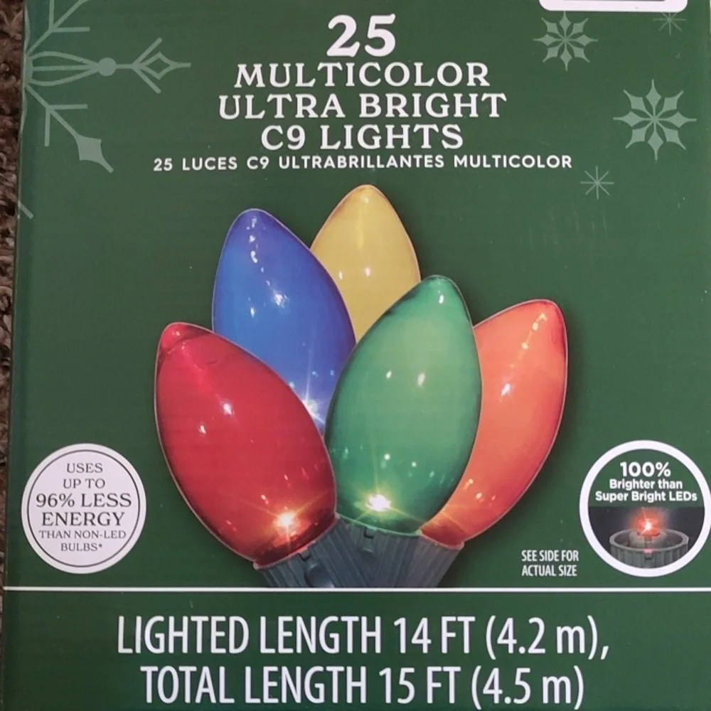 Multicolor C9 LED Lights (2 Packs)